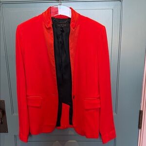 rag & bone Vibrant Redish Orange Blazer